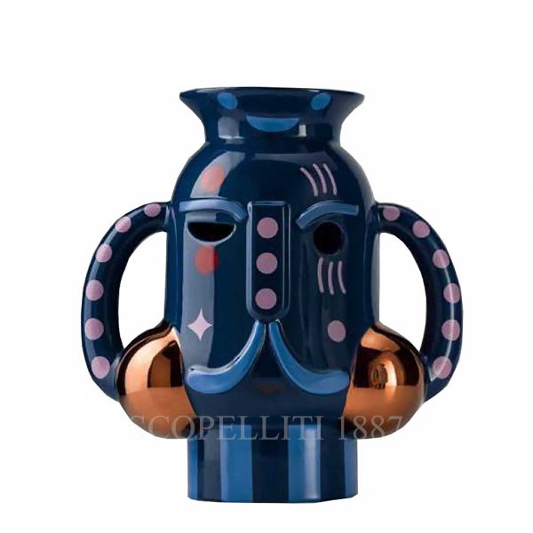 bosa king vase peacock blue baile collection