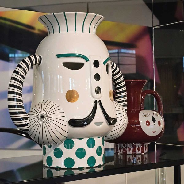 bosa king vase white green and raki vase