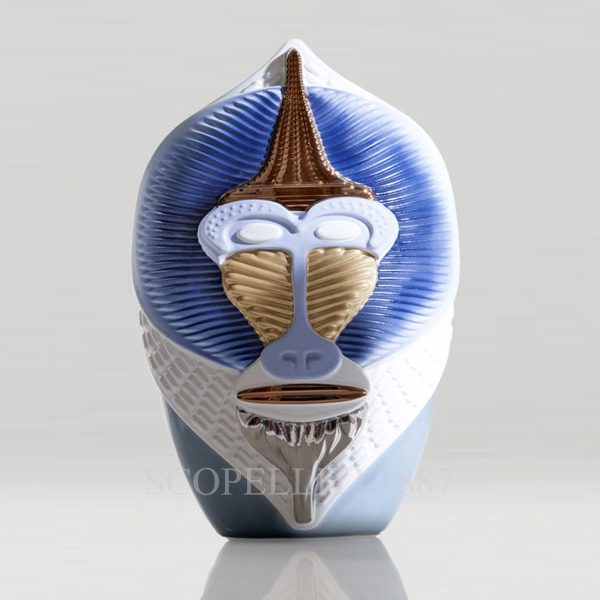 bosa mandrillus white blue vase
