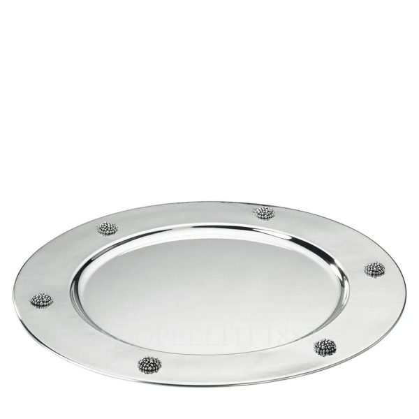 buccellati caviar plate silver
