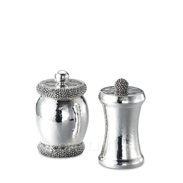 buccellati caviar set salt pepper silver
