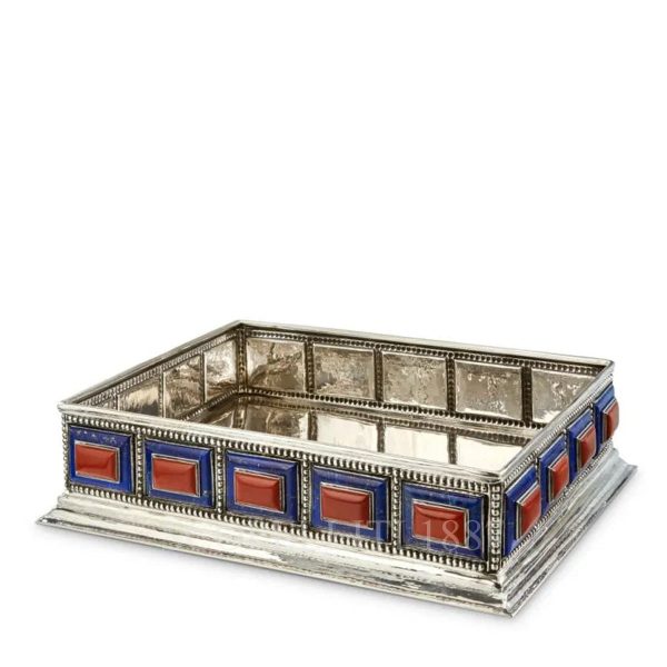 buccellati large bowl doge red jasper lapis