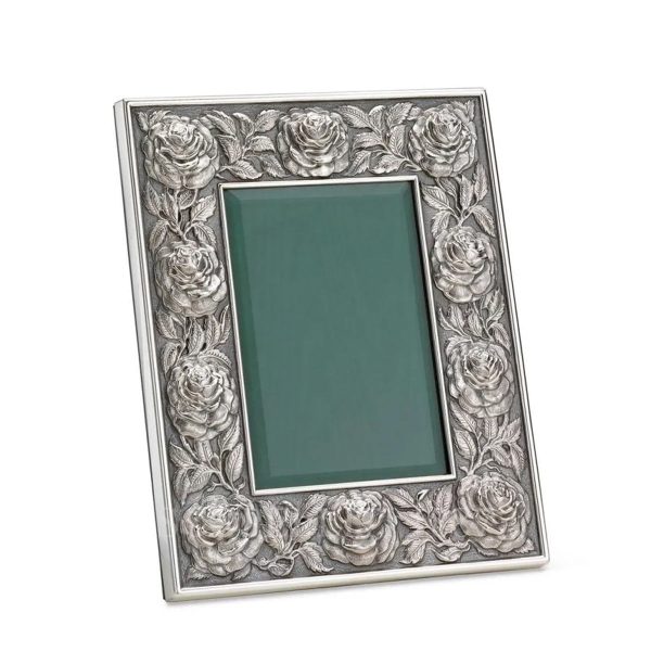 buccellati silver frame rose