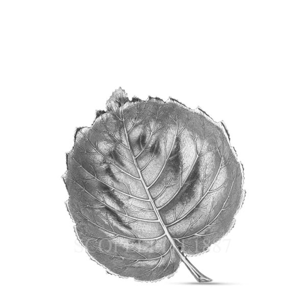 buccellati silver hazelnut leaf small