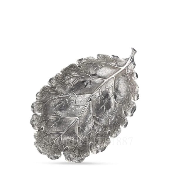 buccellati silver oak leaf medium