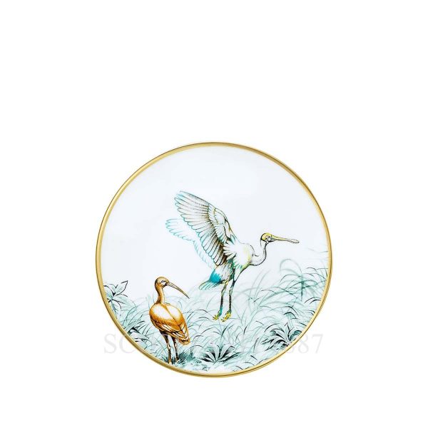 hermes carnets d'equateur bread and butter plate birds