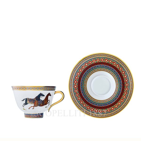 hermes tea cup set cheval d'orient n.1