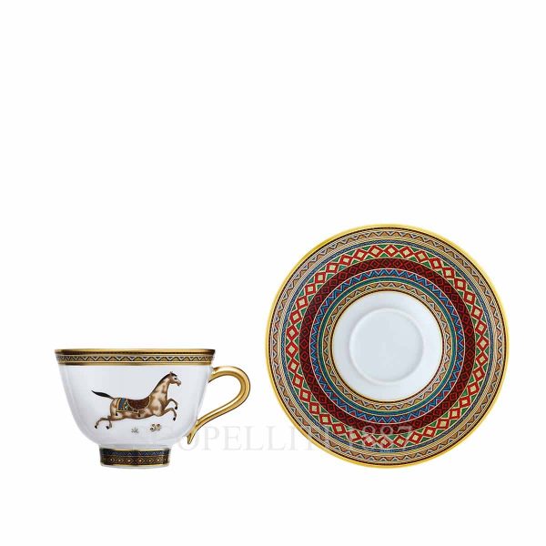 hermes tea cup set cheval d'orient n.3