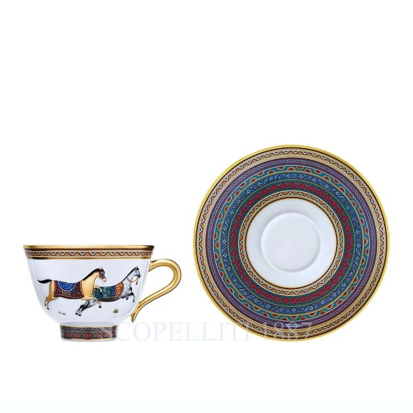 hermes tea cup set cheval d'orient n.5