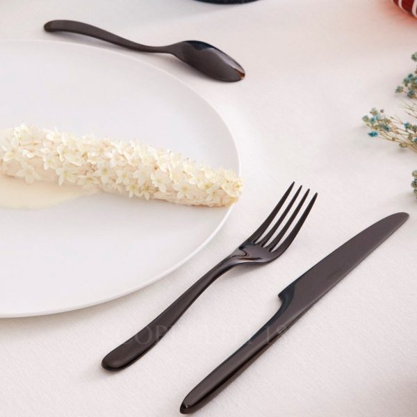 christofle 5 piece flatware set l'ame black