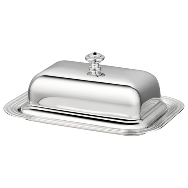 christofle albi sIlver plated butter dish