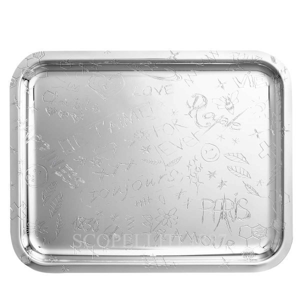 christofle graffiti large tray