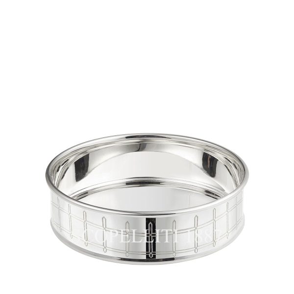 christofle graphik silver plated bottle coaster