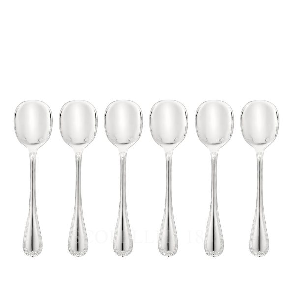 christofle malmaison ice cream spoons silver-plated