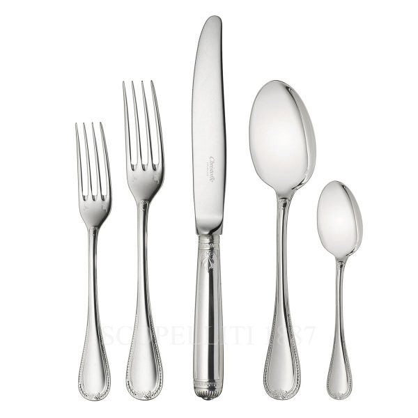 christofle malmaison 5 piece sterling cutlery