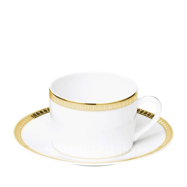 christofle malmaison gold tea cup