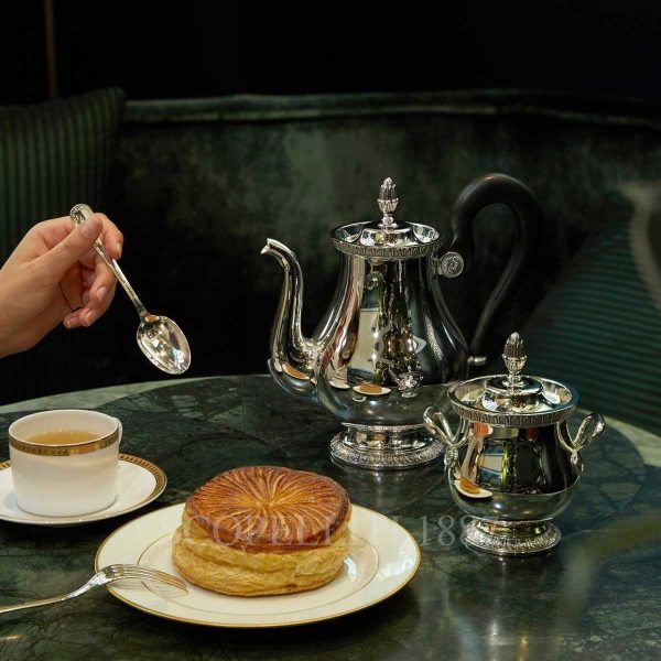 christofle malmaison sugar bowl and tea pot