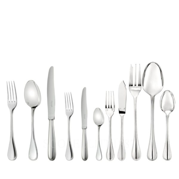 christofle perles 110 pcs stainless steel cutlery set