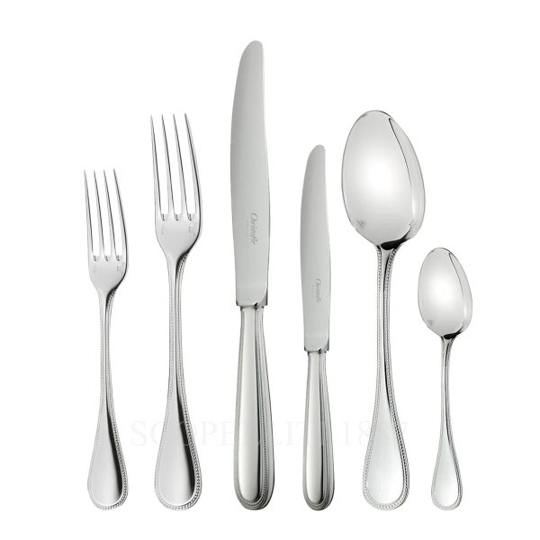 christofle perles stainless steel cutlery set 36 pcs