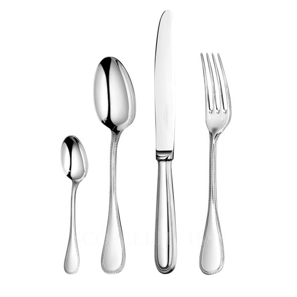 christofle perles 48 pcs silver plated cutlery set