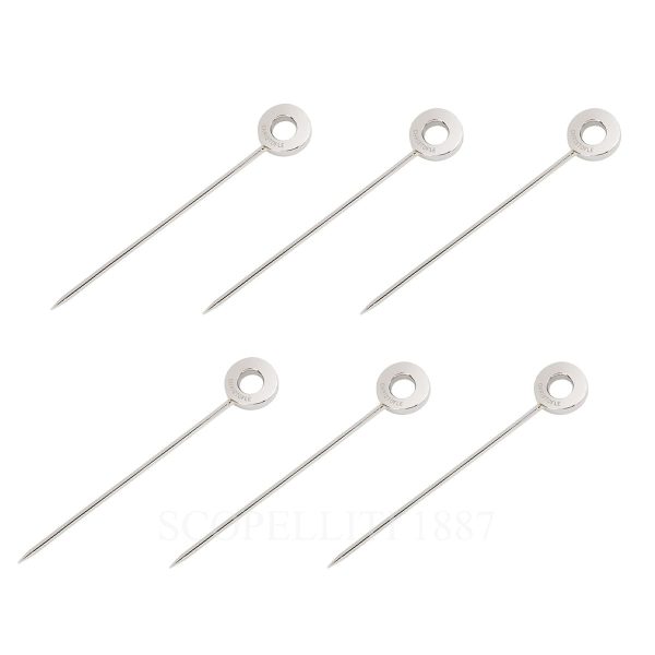 christofle set of 6 coktail picks oh