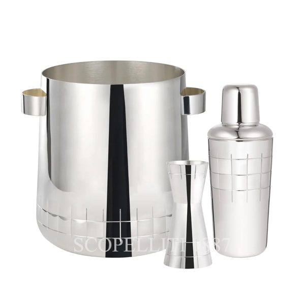 christofle silver plated set graphik