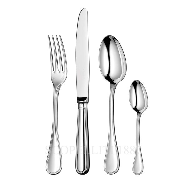christofle albi 24 pcs sterling silver cutlery set