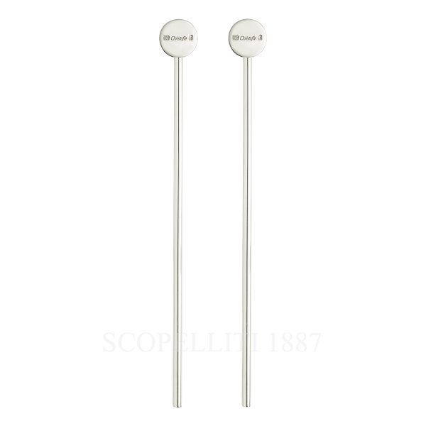 christofle uni cocktail stirrers silver plated 20 cm