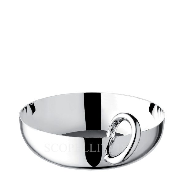 christofle vertigo large bowl silver plated 17 cm