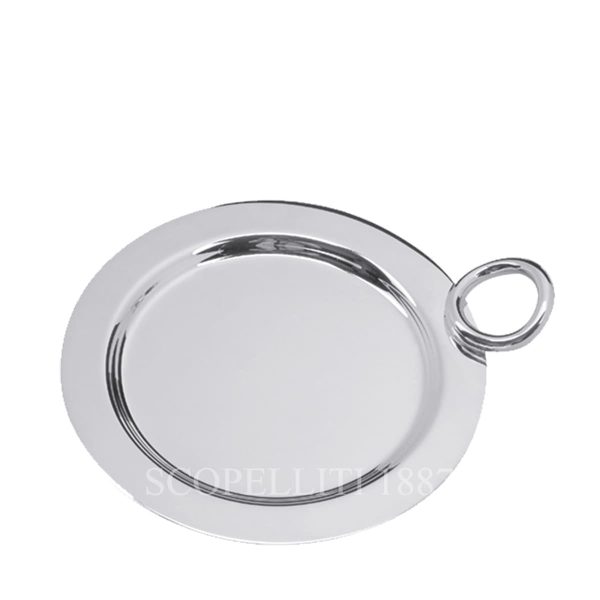 christofle vertigo silver plated bottle coaster