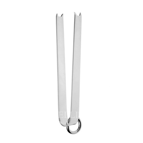 christofle vertigo silver plated ice tongs