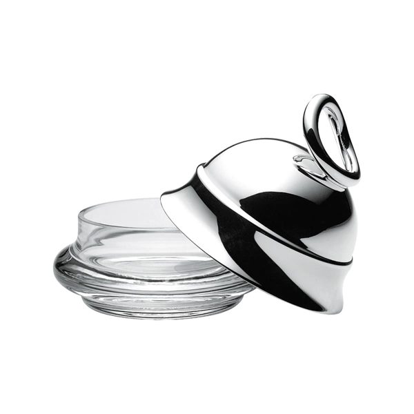 christofle vertigo silver plated butter dish