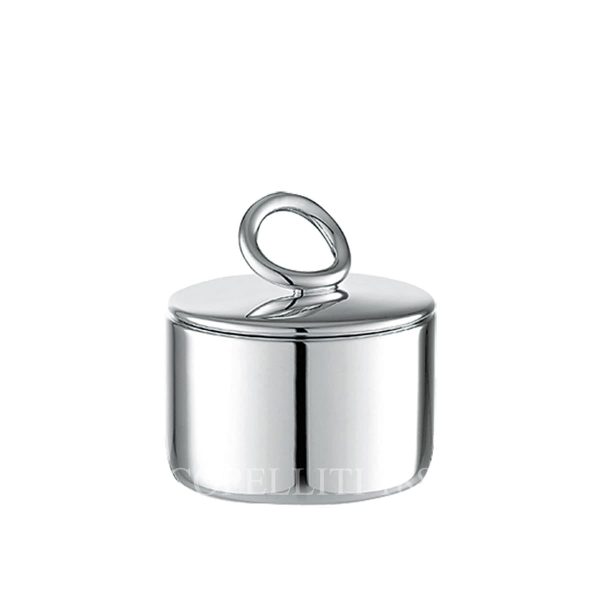 christofle vertigo silver plated sugar bowl