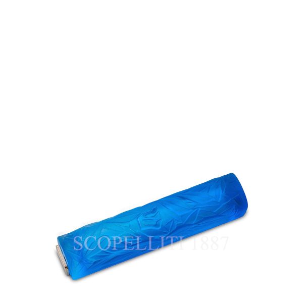 daum blue olive leaf mezuzah