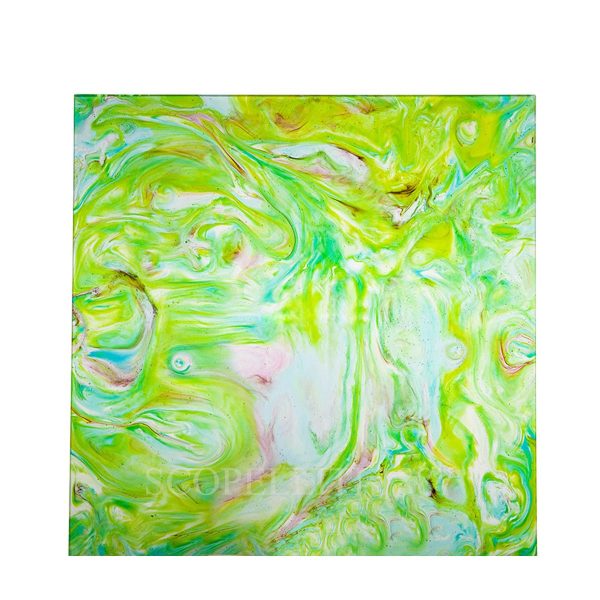 daum blue pink green seasons decorative panel