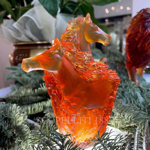 daum cavalcade pencil holder amber