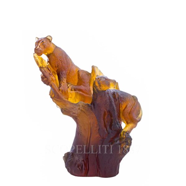 daum crystal leopardpencil pot