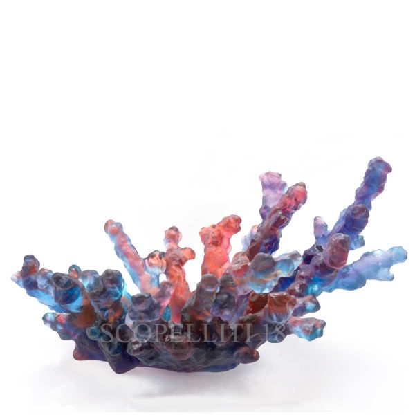 daum mer de corail bowl blue red