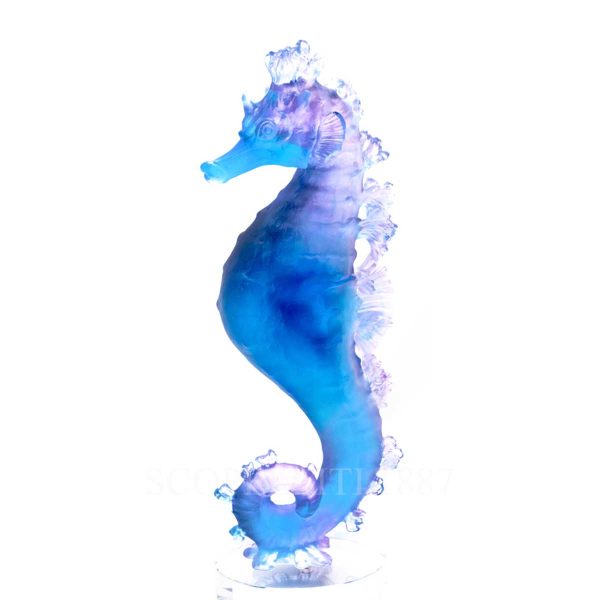 daum mer de corail seahorse blue pink