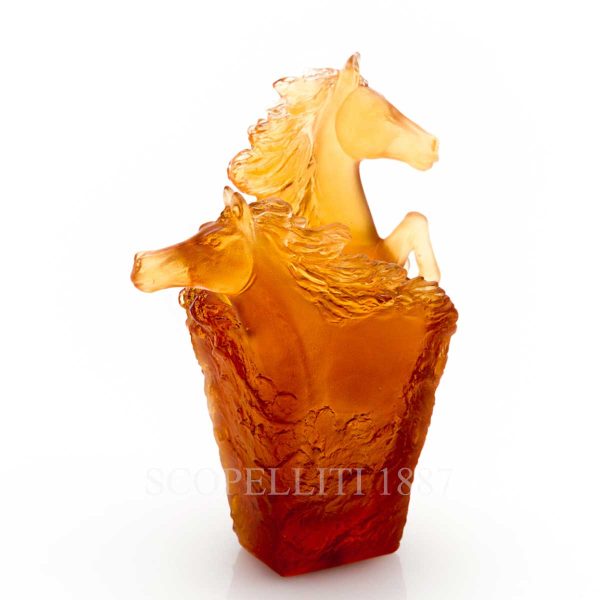 daum cavalcade pencil holder amber