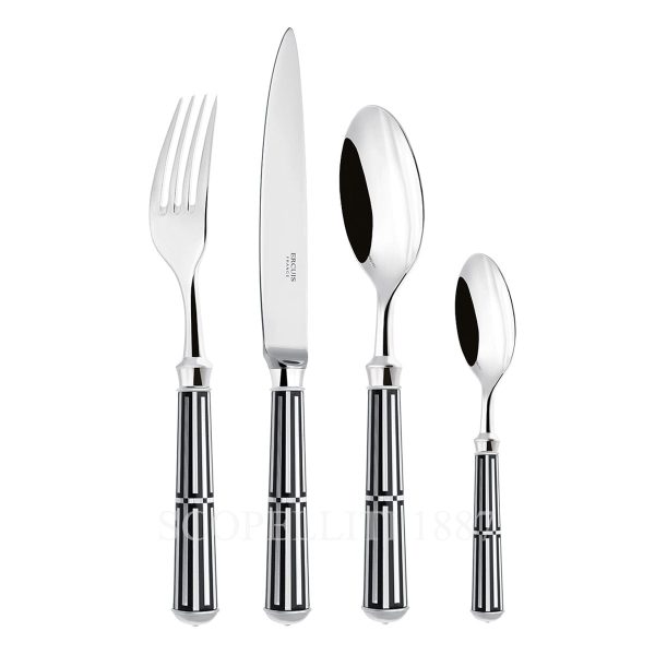ercuis flatware black paquebot