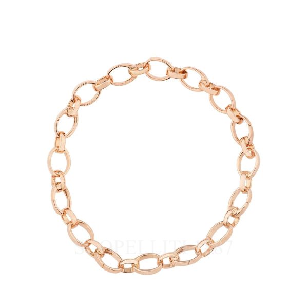 faberge 18k rose gold chain bracelet for charms treillage