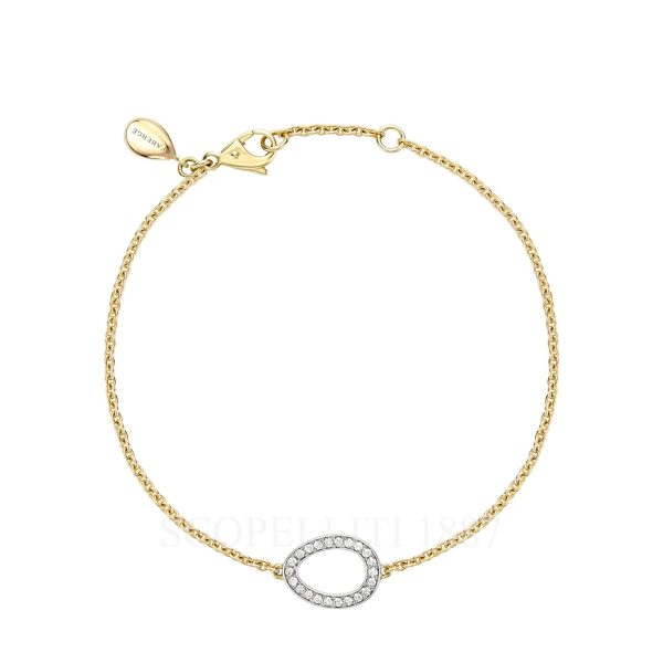 faberge 18kt yellow and white gold diamond egg bracelet sasha