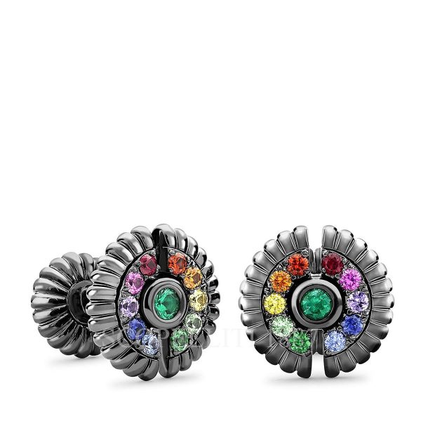 faberge black rhodium rainbow cufflinks