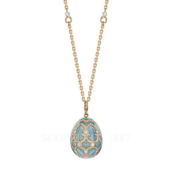 faberge turquoise egg pendant gold diamond