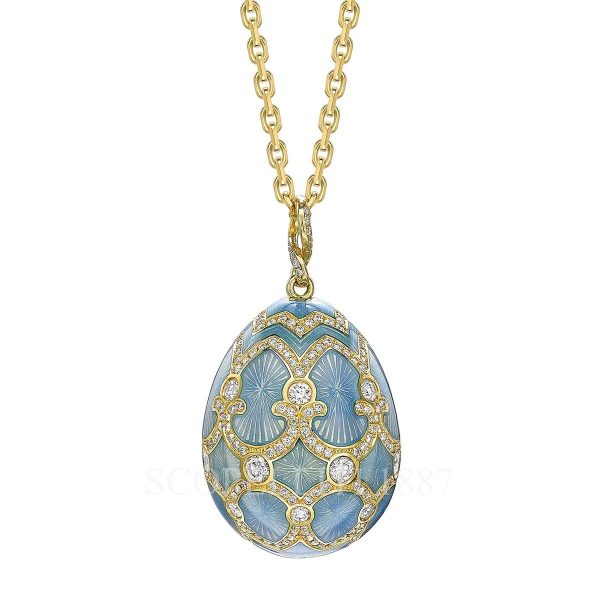 faberge turquoise egg pendant gold diamond