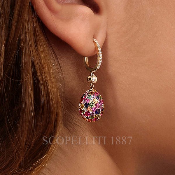 faberge emotion multicoloured drop earring