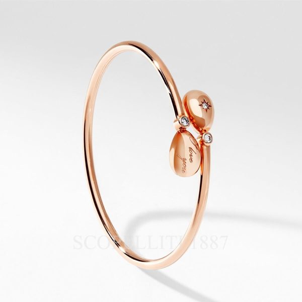 faberge essence rose gold i love you crossover bracelet