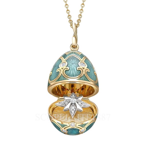 faberge egg pendant trembling star