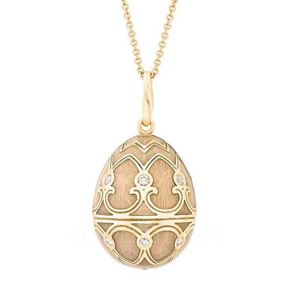 faberge heritage egg pendant yellow gold